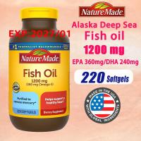 ราคา Nature Made Fish Oil 220 Softgels 1200 mg น้ำมันปลา (22829867307)