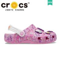 ราคา รองเท้า crocs เด็ก แท้ HELLO KITTY clog รองเท้าแตะลําลอง ลายโลโก้ น่ารัก สไตล์เจ้าหญิง สําหรับเด็ก 208103 (19761666610)