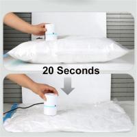 ราคา Compressed Bag Electric Pump Travel Vacuum Bag Pump Mini Vacuum Sealer Machine Space Saver for clothes Organizer for clothes (22449422569)