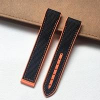 ราคา 20มม 22มม สีส้มสีฟ้าสีแดงสีดำสีเทายางซิลิโคนสายรัดข้อมือไนลอนสำหรับ Omega Seamaster 600ดาวเคราะห์ OCEAN สร้อยข้อมือ (10319124331)