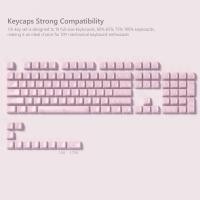 ราคา WOMIER 115คีย์สีชมพูหมอก Keycaps ใสโปร่งแสงคริสตัลเซรามิกพีซี Keycap คีย์รองเท้าฟุตบอล RGB โปรไฟล์ MDA สำหรับแป้นพิมพ์สวิตช์ MX (23732478310)