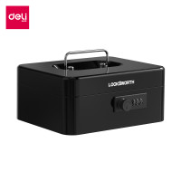 ราคา Deli กล่องเก็บเงิน เซฟนิรภัยแบบพกพา กล่องเหล็กเก็บเงิน กล่องใส่เงิน กล่องนิรภัย เซฟหิ้ว กล่องเซฟ ใส่ของมีค่า แบบพกพา ขนาดเล็กกระทัดรัด มีหูหิ้ว Cash Box (24484415662)