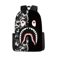 ราคา original Bape Shark Backpack Mens And Womens High Street Domineering Schoolbag Tide Brand Giant Tooth Shark Leisure Shark Schoolbag imported 2025 (24278294512)