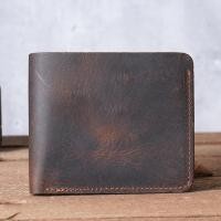 ราคา กระเป๋าสตางค์ผู้ชายหนังกระเป๋าเก็บบัตรอเนกประสงค์ลายกระเป๋าสตางค์ผู้ชายหนังแบบพับหนังวัวแท้กระเป๋าสตางค์หนังความจุเยอะ (22846277182)