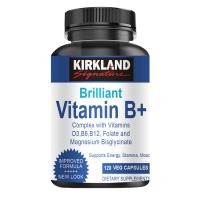 ราคา KIRKLAND Vitamin B Complex ด้วยวิตามิน B6 D3 แมกนีเซียม B12 ไกลซิเนต 1000 มก และกรดโฟลิก 600 มก (24257618766)