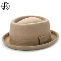 ราคา 822 วินเทจพายหมูหมวกผู้ชายปีกกว้างผ้าขนสัตว์สักหลาด Fedora หมวกสีดำโบสถ์แจ๊สริบบิ้นสักหลาดปานามาเครื่องประดับหมวกสุภาพบุรุษ (23092890088)