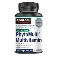 ราคา KIRKLAND PhytoMulti Multivitamin with Iron มัลติวิตามินรายวันเพื่อเสริมสร้างสุขภาพเซลล์ (24177074509)