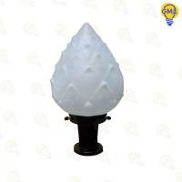 ราคา โคมไฟหัวเสา 8 นิ้ว แก้วลายดอกบัว โคมหัวเสา โคมไฟ โคมไฟติดหัวเสา โคมไฟภายนอก โคมภายนอกอาคาร โคมไฟด้านนอก Pole Lamps (1206770165)