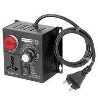 ราคา ส่งฟรีทั่วไทย เครื่องควบคุมแรงดันไฟฟ้า Ac 220V 4000W ขนาดกะทัดรัดแบบพกพา SCR ตัวควบคุมแรงดันไฟฟ้ามอเตอร์ตัวควบคุมความเร็วอิเล็กทรอนิกส์ Dimmer Thermostat Governing SCR Voltage Regulator Motor Speed C 