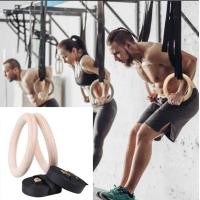 ราคา 2 0uzll ส่งจากกรุงเทพนะคะ ยิมนาสติกแหวนโ Wood Gymnastic Rings Olympic Rings 1pair Premium Heavy Duty Cross Training Wood Gymnastics Fitness Exercise Rings for Your Home Gym Exercise Rings Workout Cros