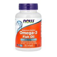 ราคา NOW Foods Omega 3 Fish Oil 1000 mg 180 EPA 120 DHA 100 Softgels น้ำมันปลาโอเมก้า 3 ขนาด 1000 มก (23736014455)