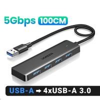 ราคา UGREEN USB 3 0 HUB 4 USB Port 5Gbps for Mouse Keyboard Card Reader Model 25851 (21260195642)