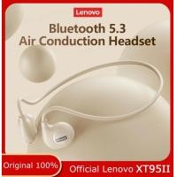 ราคา Lenovo XT95 II wireless headphones Bluetooth 5 3 air conduction headphone ear hanging sports headphones touch noise cancellation (10375478067)