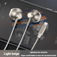 ราคา พร้อมไมโครโฟน Earphone Lightning Newmsnr สำหรับ iPhone หูฟังลดหูฟังเสียงเสียงรอบทิศทาง9D เพลงไม่สูญเสียข้อมูลหูฟังพร้อมไมโครโฟนพร้อมไมโครโฟน Rophone สามารถใส่ได้กับ iPhone 14 13 12 11 Xr xs x 8 7 Se p