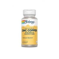 ราคา Exp 8 28 SOLARAY Zinc Copper Amino Acid Chelate Immune Support Supplement w Chelated Zinc 50mg Bone Skin Heart Health and Thyroid Support with Iodine from Kelp 60 Day Guarantee 100 Serv 100 VegCaps (2