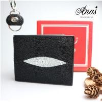 ราคา กระเป๋าสตางค์หนังกระเบนแท้ กระเป๋าหนังกระเบน หนังปลากระเบน 1 มุกเม็ดใหญ่ แถมพวจกุญแจ กระเบน กล่อง รับประกันสินค้า (369710165)