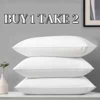 ราคา ซื้อ1 แถม 3 1000G Hilton Pillow หมอนหนุนใบใหญ่ หมอนขนห่าน 100 มีผ้าฝ้ายไหมขนนก ต้านเชื้อแบคทีเรียกันไรฝุ่น ป้องกันนอนกรน หมอนโรงแรมแท้ (24534112042)