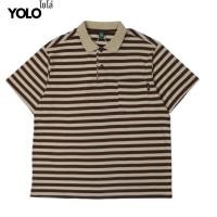 ราคา YOLO เสื้อยืดคอปก OVERSIZE เสื้อยืดคอปกโอเวอร์ไซส์ เสื้อคอตตอน คอปก แนวสตรีท Y2553 (24314077926)