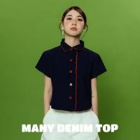 ราคา เสื้อยีนส์รุ่นใหม่ล่าสุด MANY DENIM TOP MX เสื้อS M (24598621147)