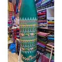 ราคา ผ้่ไหมพม่าปัก ผ้านุ่มทิ้งตัวใส่สบาย งานปักสวย ปักแน่น สีสวยจึ้งทุกสีเลยค่ะ (21452131489)