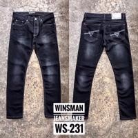 ราคา Winsman กางเกงยีนส์ชายทรงเดฟผ้ายืด วินแมน เป้ากระดุม (20003411618)