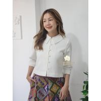 ราคา ณัฐรดาผ้าฝ้าย เสื้อคอบัวแขน5 ส่วน ผ้าเยื่อไผ่ เสื้อพื้นเมืองผู้หญิง มาตรฐานOTOP Natradaphafai (21282675390)