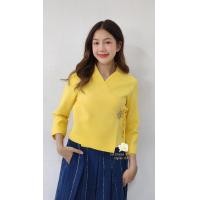 ราคา ณัฐรดาผ้าฝ้าย เสื้อปัดแขน5 ส่วน ผ้าเยื่อไผ่ เสื้อพื้นเมืองผู้หญิง มาตรฐานOTOP Natradaphafai (21303649467)