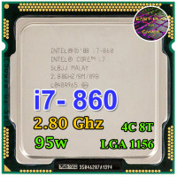 ราคา ซีพียู CPU Intel Core i7 860 2 80 GHz 4คอ8เทรด 95W LGA 1156 ฟรีซิลิโคน1ซอง i7 860 (7367328056)