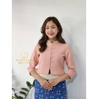 ราคา ณัฐรดาผ้าฝ้าย เสื้อคอจีนพระราชทาน ผ้าเยื่อไผ่ฟอกนิ่ม เสื้อพื้นเมืองผู้หญิง มาตรฐานOTOP Natradaphafai (22165385612)