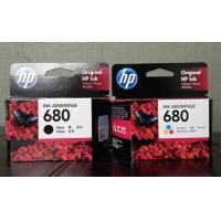 ราคา HP 680 BK 680CO ดำ สี F6V27AA F6V26AA รวม2กล่อง แท้ศูนย์ของใหม่คุณภาพ100 HP DeskJet Ink Advantage 1115 2135 AIO 3635 AIO 3855 4535 4675 3775 2675 2676 (11115594676)