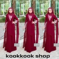 ราคา ชุดเดรสอิสลาม ชุดเดรสมุสลิม ชีฟอง (23800895194)