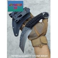 ราคา มีดคารัมบิต karambit CS STONE WASH SD785 มีดพับคารัมบิตใบตายคมเดียว พร้อมซองแข็ง karambit cs stone wash ด้ามจับพันเชือก ซองมีดมีคลิปเหน็บ สามารถย้ายฝั่งได้ มีดคารัมบิต ราคาถูก มีดkarambit (23301750744