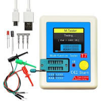 ราคา แบบพกพา LCR T7 เครื่องทดสอบทรานซิสเตอร์ TFT Diode Triode Capacitance Meter LCR Meter NPN PNP MOSFET IR เครื่องทดสอบมัลติฟังก์ชั่นมัลติมิเตอร์ (24433412946)