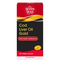 ราคา น้ำมันตับปลา SEVEN SEAS COD LIVER OIL GOLD 100 เม็ด (21593471926)