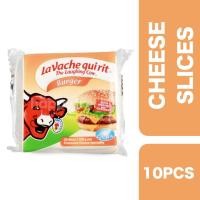 ราคา Product of UAE The Laughing Cow Burger Cheese 10 Slices ชีสวัวแดง ชีสสำหรับเบอร์เกอร์ 10 สไลซ์ (15927429739)