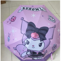 ราคา SADA FS การ์ตูน Kuromi น่ารักนักเรียนพับได้อัตโนมัติร่มกันแดดบังแดด (24538011319)