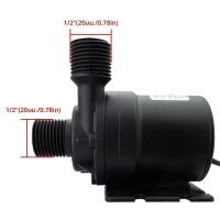 ราคา เงียบ DC12V มอเตอร์ไร้แปรง DC24V 1000L H 8M หัว 1 2 กันน้ํา Submersible ปั๊มน้ําพุเครื่องทําน้ําอุ่นฝักบัว Booster Pump (24339746694)