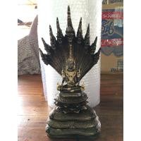 ราคา พระสมเด็จจักรพรรดิ์ ปางนาคปรก หล่อจากแร่เหล็กน้ำพี้แท้100 ฐานกว้าง 6 นิ้ว สูง 13 นิ้ว (12161932702)