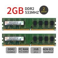 ราคา Hynix 4GB 2X2GB DDR2 PC2 4200U 533MHz 2Rx8 CL4 PC DIMM RAM แรมหน่วยความจำสำหรับเดสก์ท็อป (18562166741)