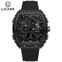 ราคา LICARR แบรนด์เดิมควอทซ์ของผู้ชายนาฬิกาข้อมือเล่นกีฬากันน้ำ Tali Jam Tangan Karet มัลติฟังก์ชั่ไฟ LED นาฬิกาดิจิทัลสำหรับผู้ชาย9546นาฬิกามีปฏิทินจับเวลาได้ (23386539920)