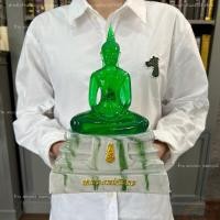 ราคา พระบูชาหลวงพ่อโสธร พระพุทธรูปตั้งบูชาขนาดหน้าตัก5นิ้ว ฐานหินอ่อนลายหยกสีมงคลประจำวันเกิด ภายในบรรจุพระแก้วมรกต ผ่านพิธีปลุกเสกแล้ว (16187055820)