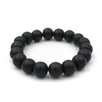 ราคา MATT ONYX นิลดำแบบด้าน เลือกขนาดเม็ดหินได้ 4 6 8 10 มม หินแห่งอำนาจบารมี นิลแท้ สร้อยข้อมือหินนำโชค by siamonlineshop (12226227802)