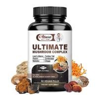 ราคา Alliwise Ultimate Mushroom Complex อาหารเสริมเพื่อสุขภาพ พร้อม Reishi Maitake Cordyceps Chaga Shiitake Lions Mane สําหรับผู้ชาย ผู้หญิง (23909437777)