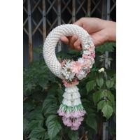 ราคา พวงมาลัยดอกไม้ประดิษฐ์ ขนาดL มาลัยข้อพระกร พวงมาลัยไหว้พระ พวงมาลัยวันเเม่ (8823699935)