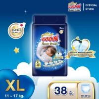 ราคา แพ็ค GOO N Super Premium กูนน์ พรีเมี่ยม ลัคชูรี่ สวีท ดรีม ผ้าอ้อมเด็กกูนน์ ไซส์ XL 38 ชิ้น (24295900273)
