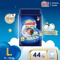 ราคา แพ็ค GOO N Super Premium กูนน์ พรีเมี่ยม ลัคชูรี่ สวีท ดรีม ผ้าอ้อมเด็กกูนน์ ไซส์ L 44 ชิ้น (24295864369)