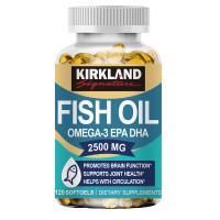 ราคา KIRKLAND Omega 3 Fish Oil Supplement 2500 mg สุขภาพตาและข้อต่อ (24156345922)