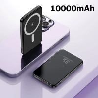 ราคา พาวเวอร์แบงค์ล 10000mAh MagSafe พาวเวอร์แบงค์แม่เหล็ก ชาร์จเร็วPD20W ชาร์จเร็วแม่เหล็ก15W พอร์ตชาร์จ Type C รองรับ Android iPhone Xiaomi OPPO (24368553428)