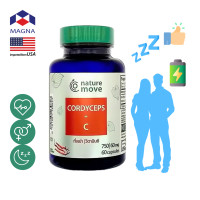 ราคา เนเจอร์มูฟ ถั่งเช่า 750 mg วิตามินซี x 60 เม็ด NATURE MOVE Cordyceps C กินร่วมกับ แอสต้าแซนทีน ถังเช่า คอดี้ น้ำมันปลา โอเมก้า 3 กระเทียมสกัด กรีนที กิงโกะแปะก๊วย อาร์จินีน พิคโนจินอล ขมิ้นชัน (195113
