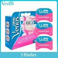 ราคา ยิลเลตต์ วีนัส คอมฟอร์ทไกลด์ ใบมีดโกน แพ็ค 3 ชิ้น Gillette Venus Venus Comfortglide Womens Blade Refill 3 Cartridges Refills (23546779431)